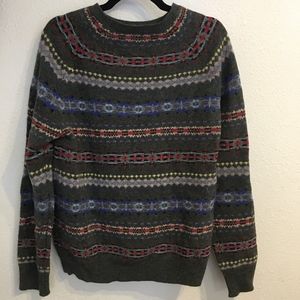 Jcrew lambswool fair isle sweater